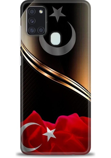 Samsung Galaxy A21S Hd Baskılı Kılıf + Seramik Tam Kaplayan Ekran Koruyucu 33