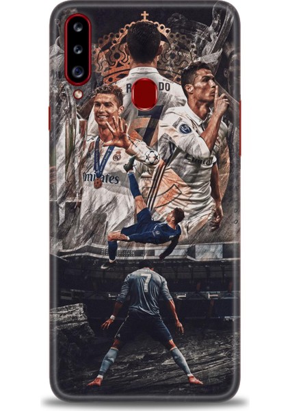 Samsung Galaxy A20S Hd Baskılı Kılıf + Seramik Tam Kaplayan Ekran Koruyucu 10