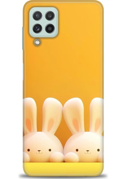 Samsung Galaxy A22 Hd Baskılı Kılıf + Seramik Tam Kaplayan Ekran Koruyucu 78