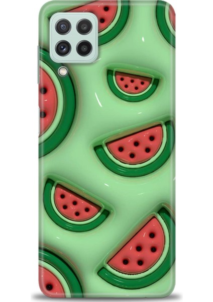 Samsung Galaxy A22 Hd Baskılı Kılıf + Seramik Tam Kaplayan Ekran Koruyucu 118