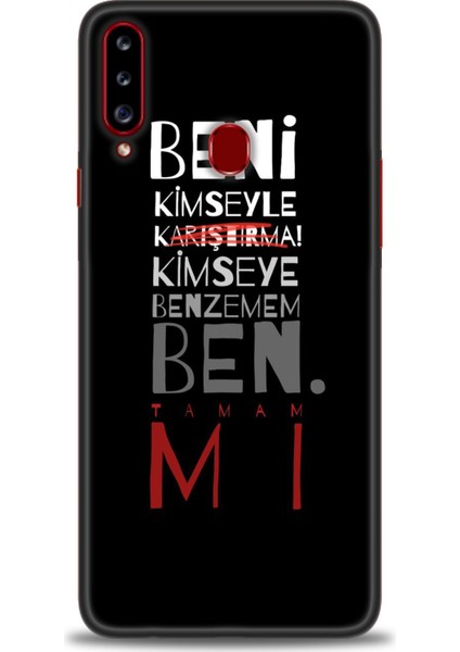 Samsung Galaxy A20S Hd Baskılı Kılıf + Seramik Tam Kaplayan Ekran Koruyucu 396