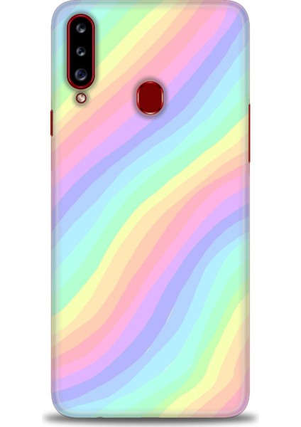 Samsung Galaxy A20S Hd Baskılı Kılıf + Seramik Tam Kaplayan Ekran Koruyucu 427