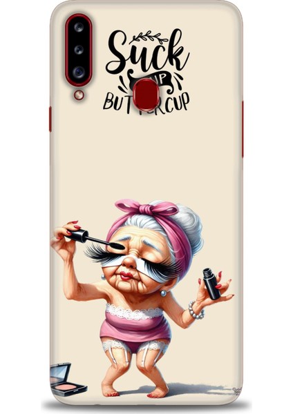 Samsung Galaxy A20S Hd Baskılı Kılıf + Seramik Tam Kaplayan Ekran Koruyucu 50
