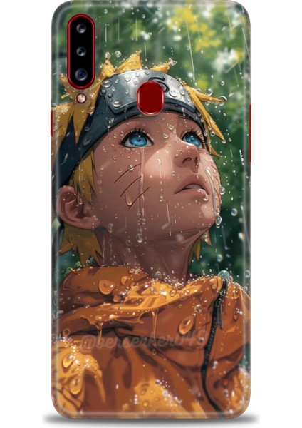 Samsung Galaxy A20S Hd Baskılı Kılıf + Seramik Tam Kaplayan Ekran Koruyucu 257
