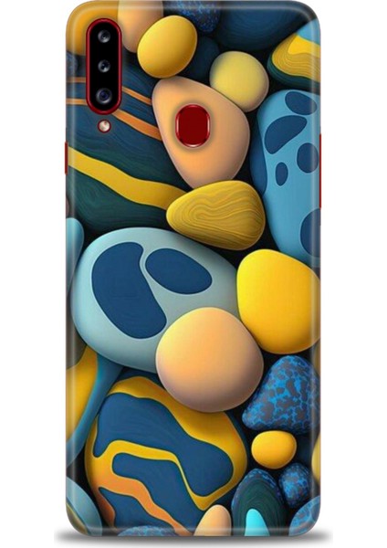 Samsung Galaxy A20S Hd Baskılı Kılıf + Seramik Tam Kaplayan Ekran Koruyucu 343