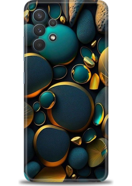 Samsung Galaxy A32 Hd Baskılı Kılıf + Seramik Tam Kaplayan Ekran Koruyucu 345