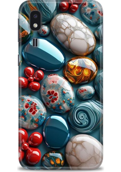 Samsung Galaxy A2 Core Hd Baskılı Kılıf + Seramik Tam Kaplayan Ekran Koruyucu 349