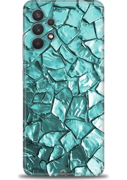 Samsung Galaxy A32 Hd Baskılı Kılıf + Seramik Tam Kaplayan Ekran Koruyucu 335