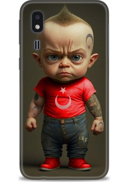Samsung Galaxy A2 Core Hd Baskılı Kılıf + Seramik Tam Kaplayan Ekran Koruyucu 244