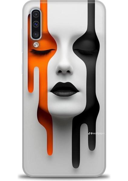 Samsung Galaxy A30S Hd Baskılı Kılıf + Seramik Tam Kaplayan Ekran Koruyucu 143