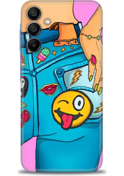 Samsung Galaxy A25 5g Hd Baskılı Kılıf + Seramik Tam Kaplayan Ekran Koruyucu 448