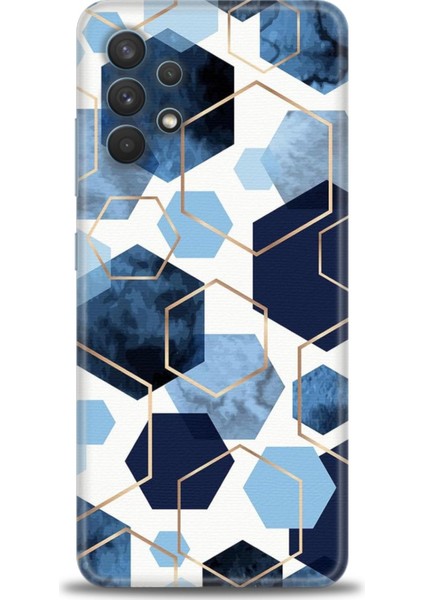 Samsung Galaxy A32 Hd Baskılı Kılıf + Seramik Tam Kaplayan Ekran Koruyucu 324