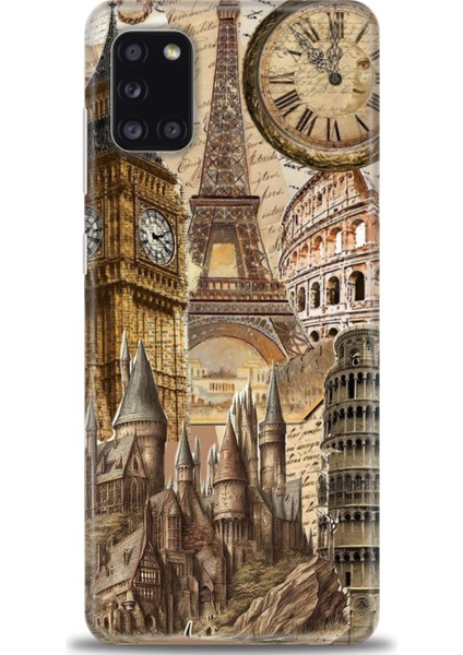 Samsung Galaxy A31 Hd Baskılı Kılıf + Seramik Tam Kaplayan Ekran Koruyucu 263