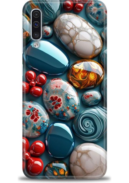 Samsung Galaxy A30S Hd Baskılı Kılıf + Seramik Tam Kaplayan Ekran Koruyucu 349