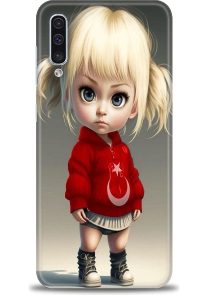 Samsung Galaxy A30S Hd Baskılı Kılıf + Seramik Tam Kaplayan Ekran Koruyucu 243