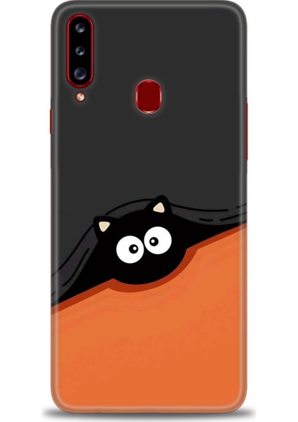 Samsung Galaxy A20S Hd Baskılı Kılıf + Seramik Tam Kaplayan Ekran Koruyucu 80