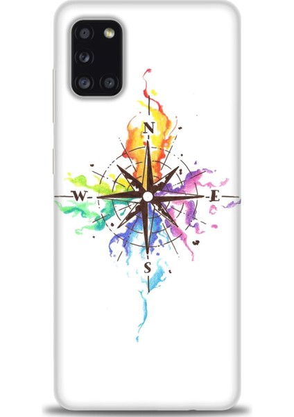 Samsung Galaxy A31 Hd Baskılı Kılıf + Seramik Tam Kaplayan Ekran Koruyucu 88