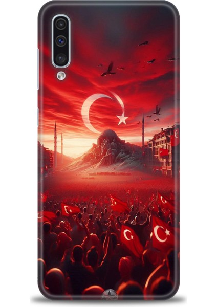 Samsung Galaxy A30S Hd Baskılı Kılıf + Seramik Tam Kaplayan Ekran Koruyucu 39