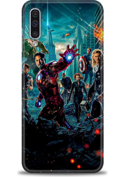 Samsung Galaxy A30S Hd Baskılı Kılıf + Seramik Tam Kaplayan Ekran Koruyucu 100