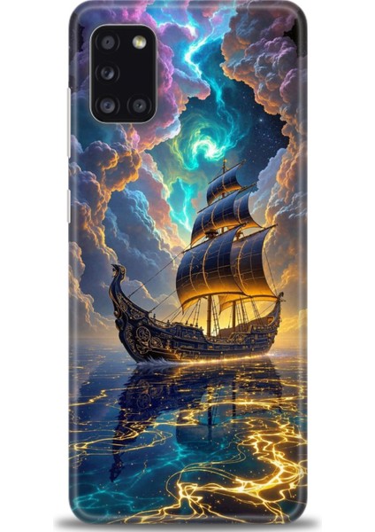 Samsung Galaxy A31 Hd Baskılı Kılıf + Seramik Tam Kaplayan Ekran Koruyucu 233