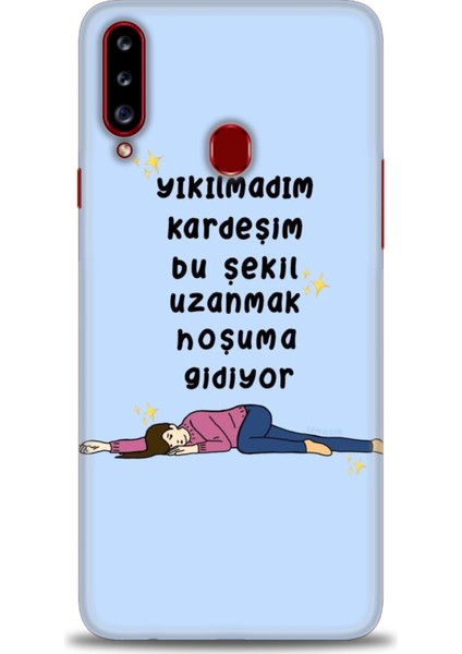 Samsung Galaxy A20S Hd Baskılı Kılıf + Seramik Tam Kaplayan Ekran Koruyucu 169
