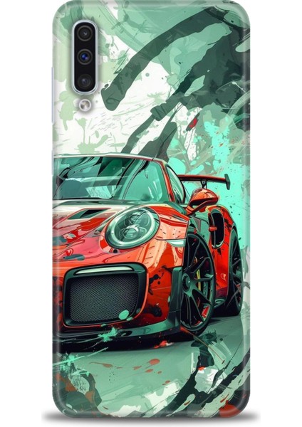 Samsung Galaxy A50 Hd Baskılı Kılıf + Seramik Tam Kaplayan Ekran Koruyucu 109