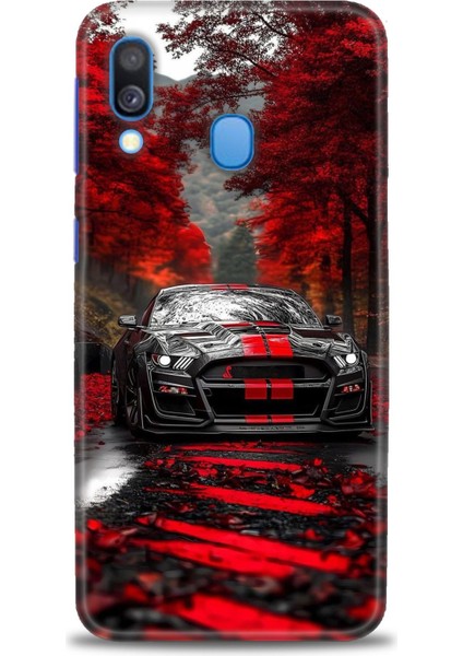 Samsung Galaxy A40 Hd Baskılı Kılıf + Seramik Tam Kaplayan Ekran Koruyucu 490