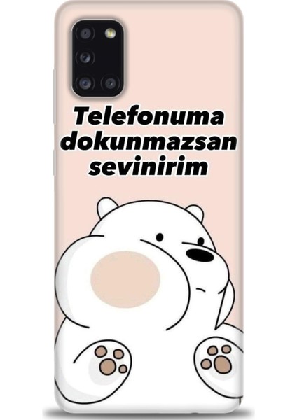 Samsung Galaxy A31 Hd Baskılı Kılıf + Seramik Tam Kaplayan Ekran Koruyucu 158