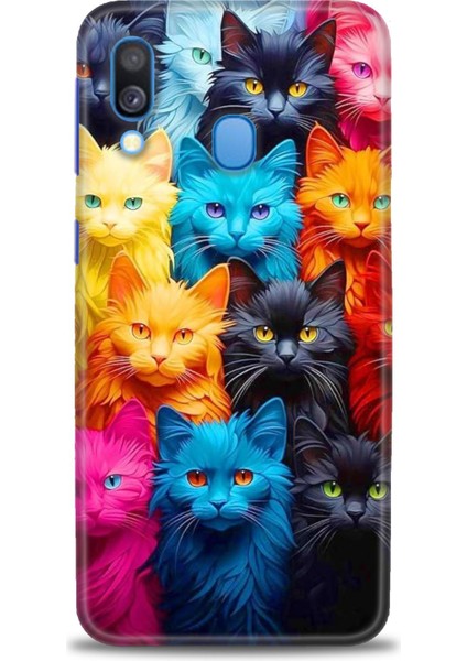 Samsung Galaxy A40 Hd Baskılı Kılıf + Seramik Tam Kaplayan Ekran Koruyucu 70
