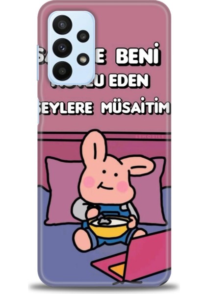 Samsung Galaxy A23 4g Hd Baskılı Kılıf + Seramik Tam Kaplayan Ekran Koruyucu 166