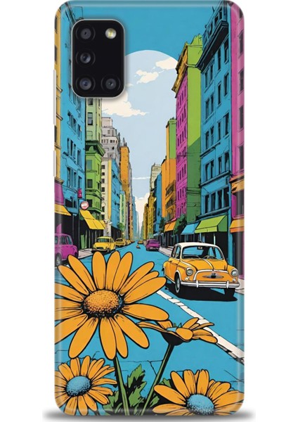 Samsung Galaxy A31 Hd Baskılı Kılıf + Seramik Tam Kaplayan Ekran Koruyucu 449