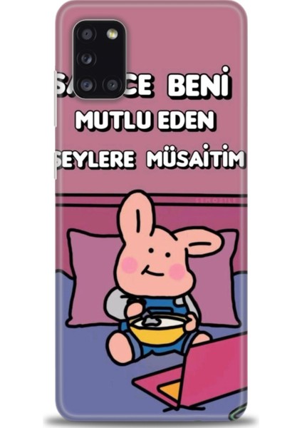 Samsung Galaxy A31 Hd Baskılı Kılıf + Seramik Tam Kaplayan Ekran Koruyucu 166