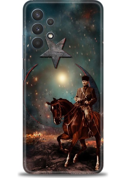 Samsung Galaxy A32 Hd Baskılı Kılıf + Seramik Tam Kaplayan Ekran Koruyucu 25