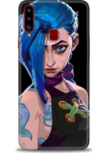 Samsung Galaxy A20S Hd Baskılı Kılıf + Seramik Tam Kaplayan Ekran Koruyucu 271
