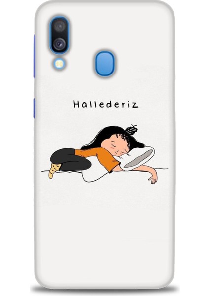 Samsung Galaxy A40 Hd Baskılı Kılıf + Seramik Tam Kaplayan Ekran Koruyucu 164