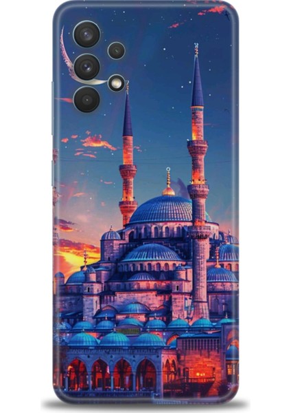 Samsung Galaxy A32 Hd Baskılı Kılıf + Seramik Tam Kaplayan Ekran Koruyucu 227