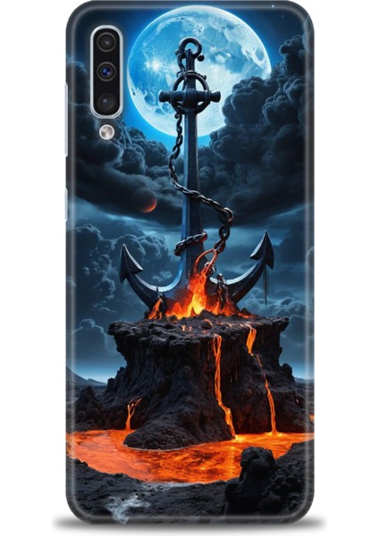 Samsung Galaxy A30S Hd Baskılı Kılıf + Seramik Tam Kaplayan Ekran Koruyucu 240