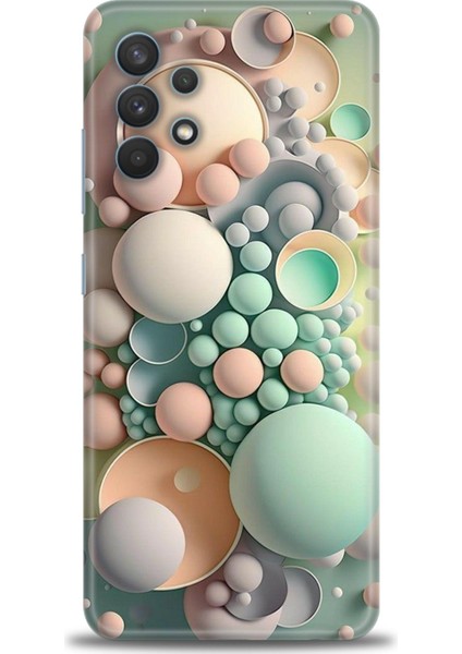 Samsung Galaxy A32 Hd Baskılı Kılıf + Seramik Tam Kaplayan Ekran Koruyucu 347