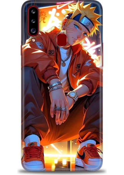 Samsung Galaxy A20S Hd Baskılı Kılıf + Seramik Tam Kaplayan Ekran Koruyucu 252