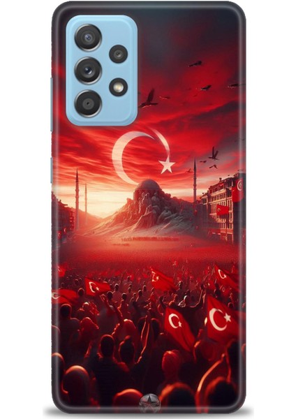 Samsung Galaxy A52S 5g Hd Baskılı Kılıf + Seramik Tam Kaplayan Ekran Koruyucu 39
