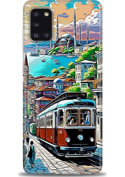 Samsung Galaxy A31 Hd Baskılı Kılıf + Seramik Tam Kaplayan Ekran Koruyucu 225