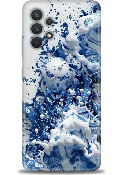 Samsung Galaxy A32 Hd Baskılı Kılıf + Seramik Tam Kaplayan Ekran Koruyucu 327