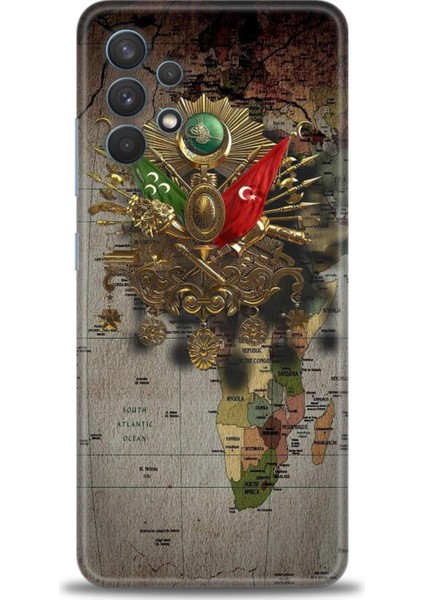 Samsung Galaxy A32 Hd Baskılı Kılıf + Seramik Tam Kaplayan Ekran Koruyucu 467