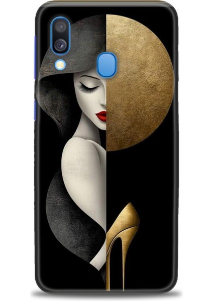 Samsung Galaxy A40 Hd Baskılı Kılıf + Seramik Tam Kaplayan Ekran Koruyucu 147