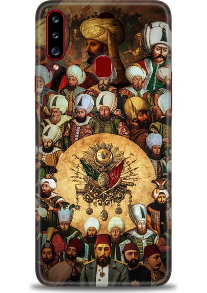 Samsung Galaxy A20S Hd Baskılı Kılıf + Seramik Tam Kaplayan Ekran Koruyucu 468