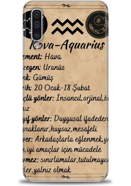 Samsung Galaxy A50 Hd Baskılı Kılıf + Seramik Tam Kaplayan Ekran Koruyucu 476
