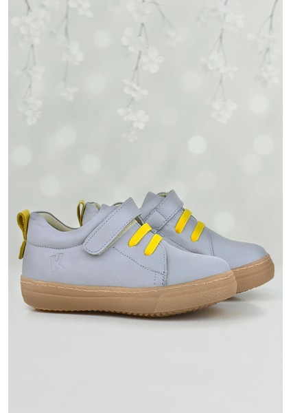 Anatomik Hakiki Deri Yumuşak Lastikli Cırtlı Çocuk Ayakkabı