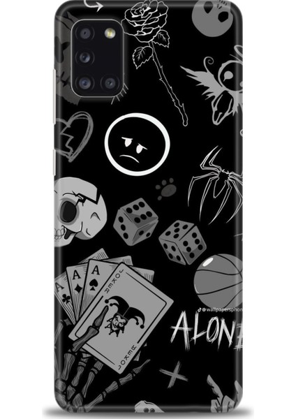 Samsung Galaxy A31 Hd Baskılı Kılıf + Seramik Tam Kaplayan Ekran Koruyucu 354