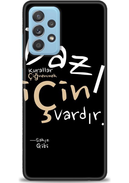Samsung Galaxy A52S 5g Hd Baskılı Kılıf + Seramik Tam Kaplayan Ekran Koruyucu 394
