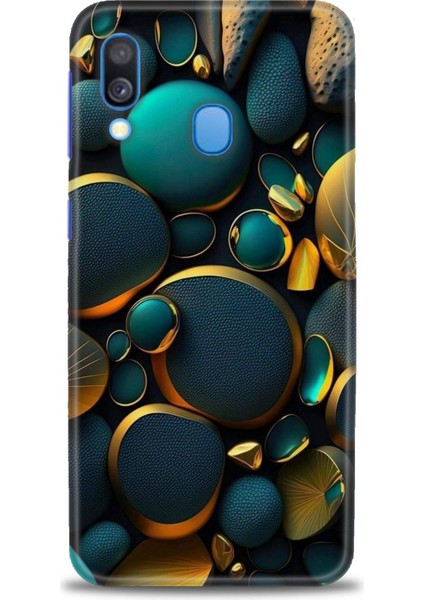 Samsung Galaxy A40 Hd Baskılı Kılıf + Seramik Tam Kaplayan Ekran Koruyucu 345